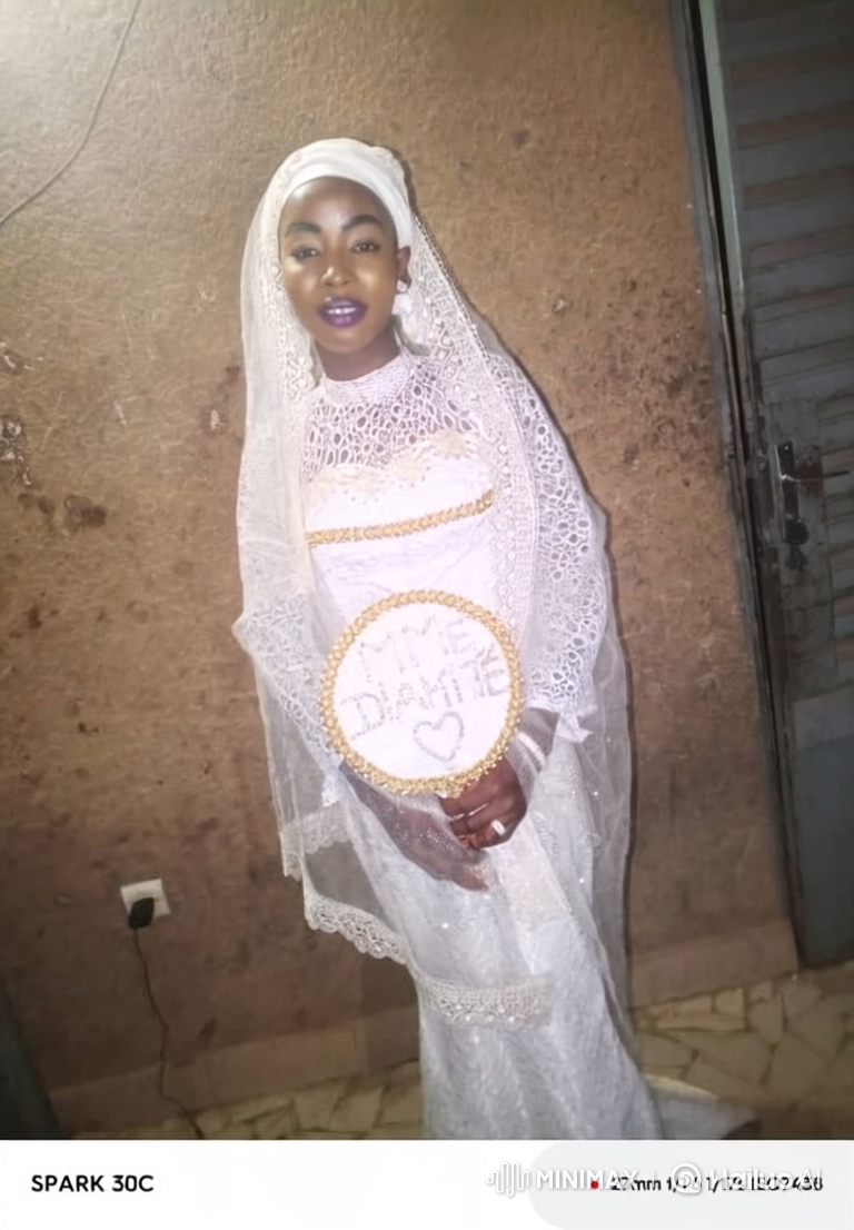 Graceful Bride Mme Dianne in Lace Gown and Veil