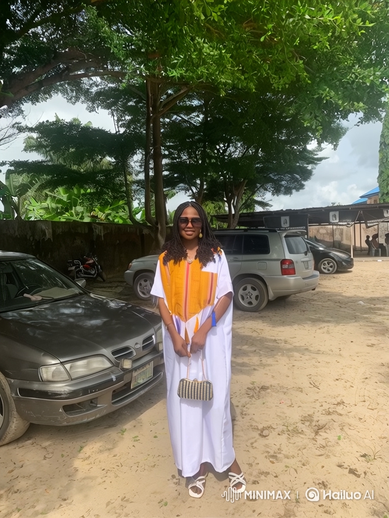 Woman in White Gown Invites Viewer for a Drive