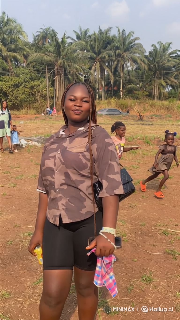 Young Woman in Field with Playful Girl Tracking Shot