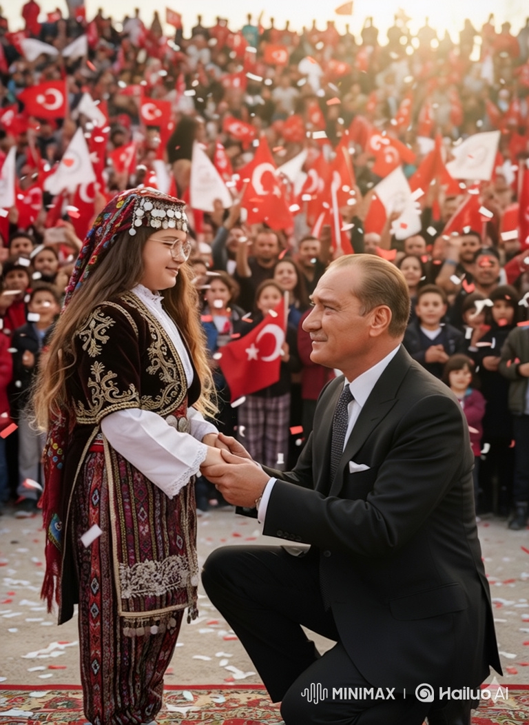 Intimate Father-Daughter Embrace Amid Celebration