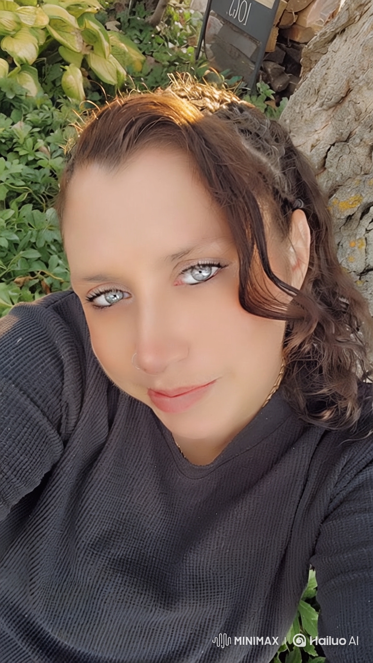 Portrait of a Serene Woman in Changing Scenery