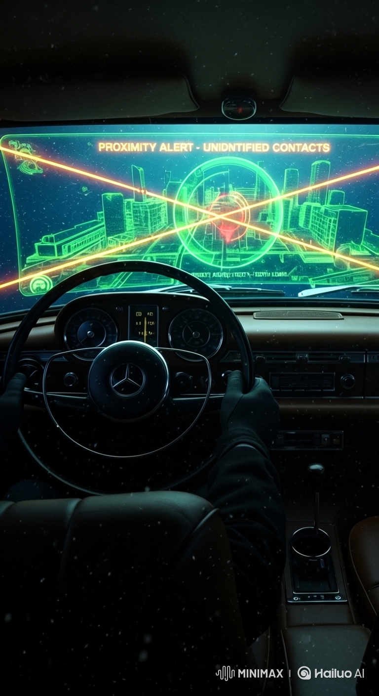 Vintage Mercedes Submarine HUD Navigates Sunken City
