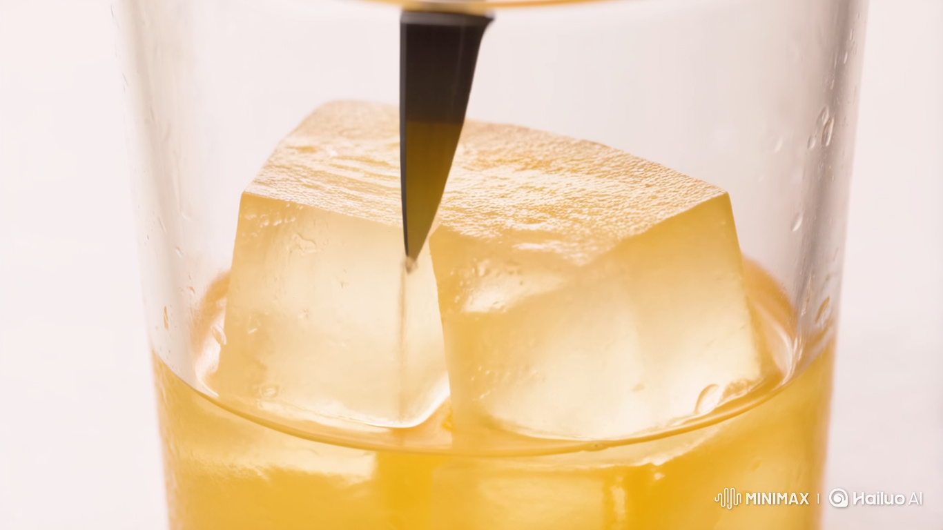 4K UHD Mango Transformation in Crystal Glass