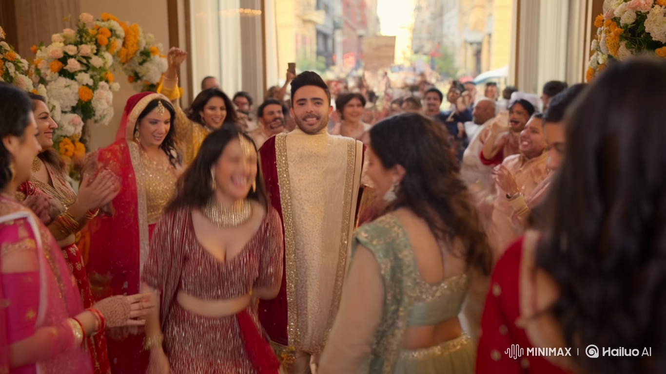 Joyful Bride and Groom Celebrate in Vibrant Wedding Scenes