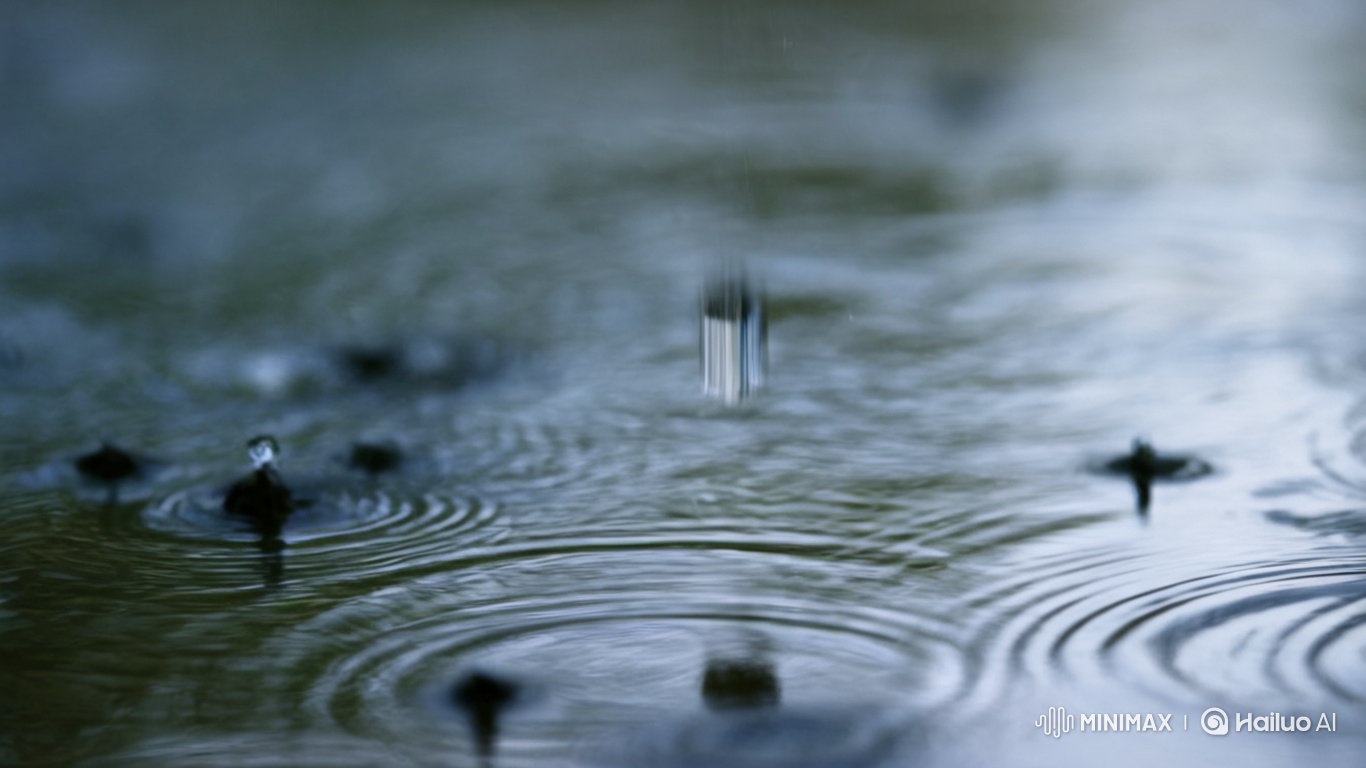 Ultra-Detailed Slow-Motion Raindrop Splash in 8K