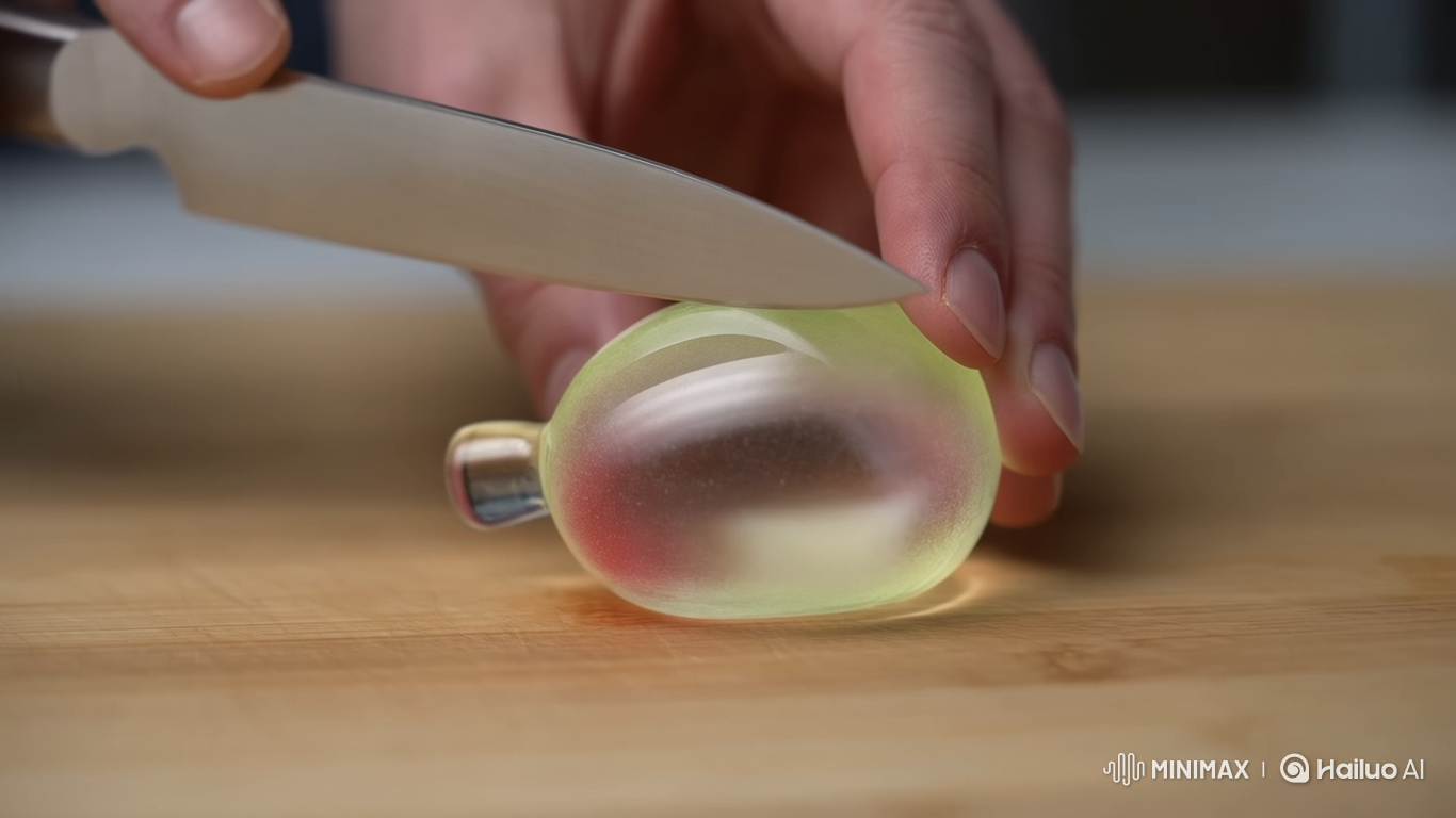 Hyper-Realistic Slow-Motion Glass Fruit Slicing