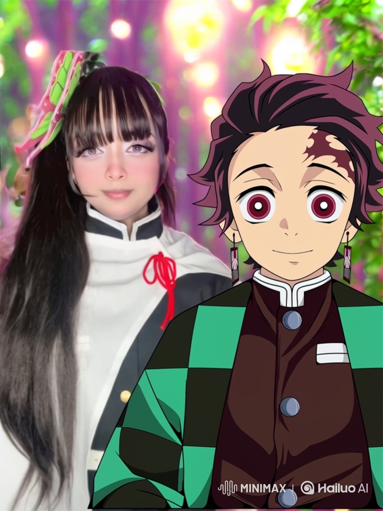 Cosplay Girl and Animated Boy Share Tender Embrace