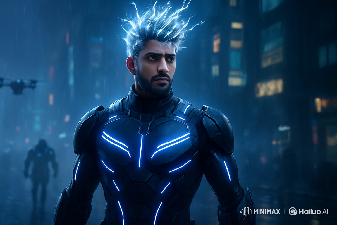 Cyber Warrior Reactivates Futuristic City After Battle