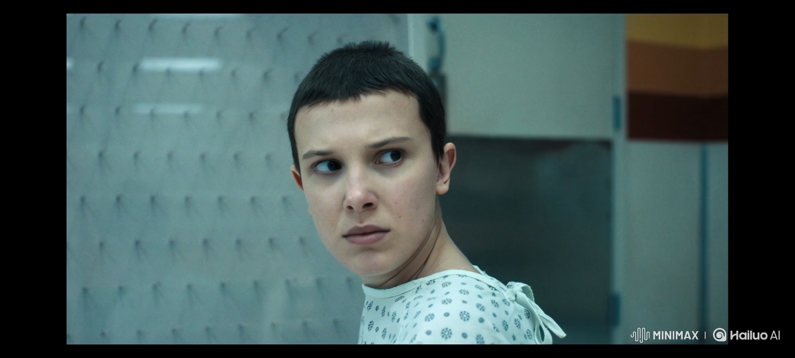 Young Woman in Hospital Gown Rhythmic Hip Shake
