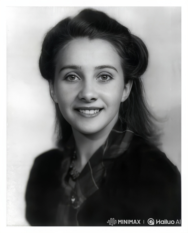 Living Portrait of a Woman with Subtle Expressive Changes