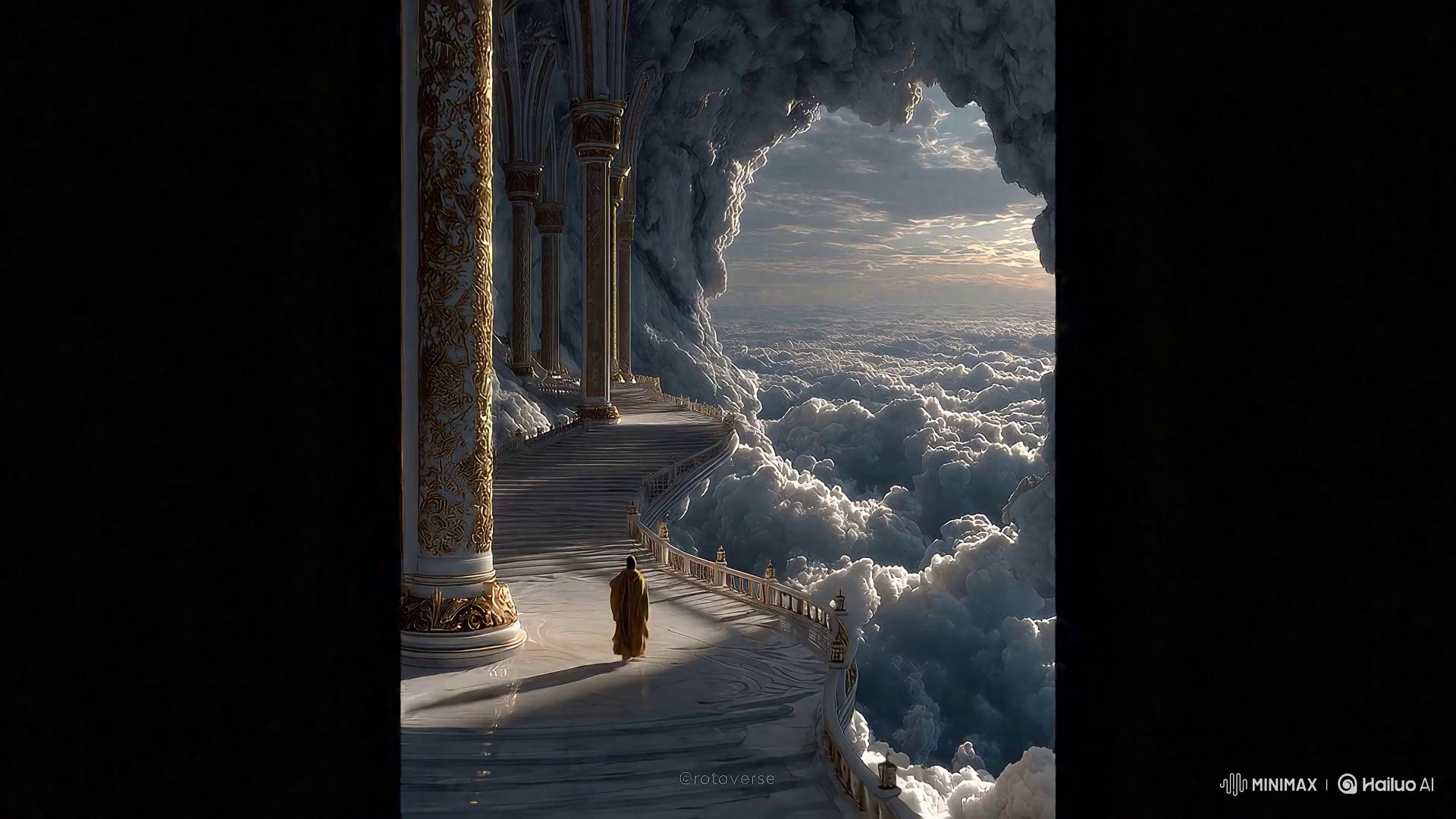 Ultra-Cinematic Heavenly Scene with Slow Pan and Realistic CGI
