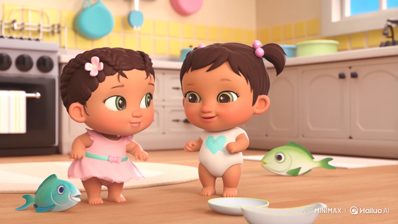 Toddler Couple's Playful Quarrel Ends in Sweet Hug