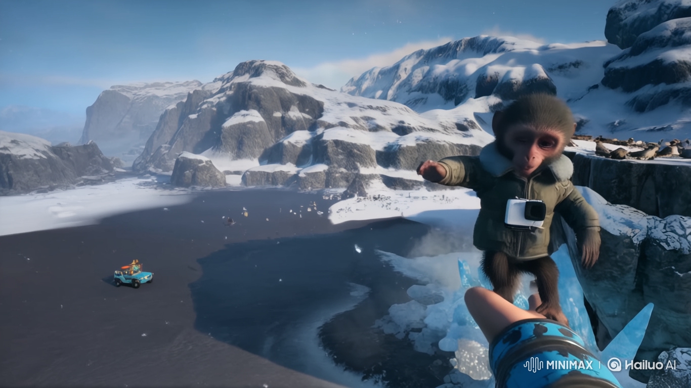 Curious Monkey Vlogger Explores Iceland's Wonders