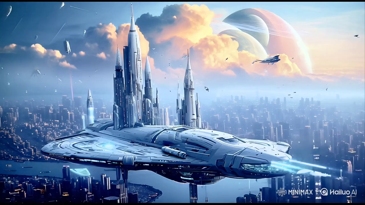 Cosmic Cityscape: A Futuristic Odyssey