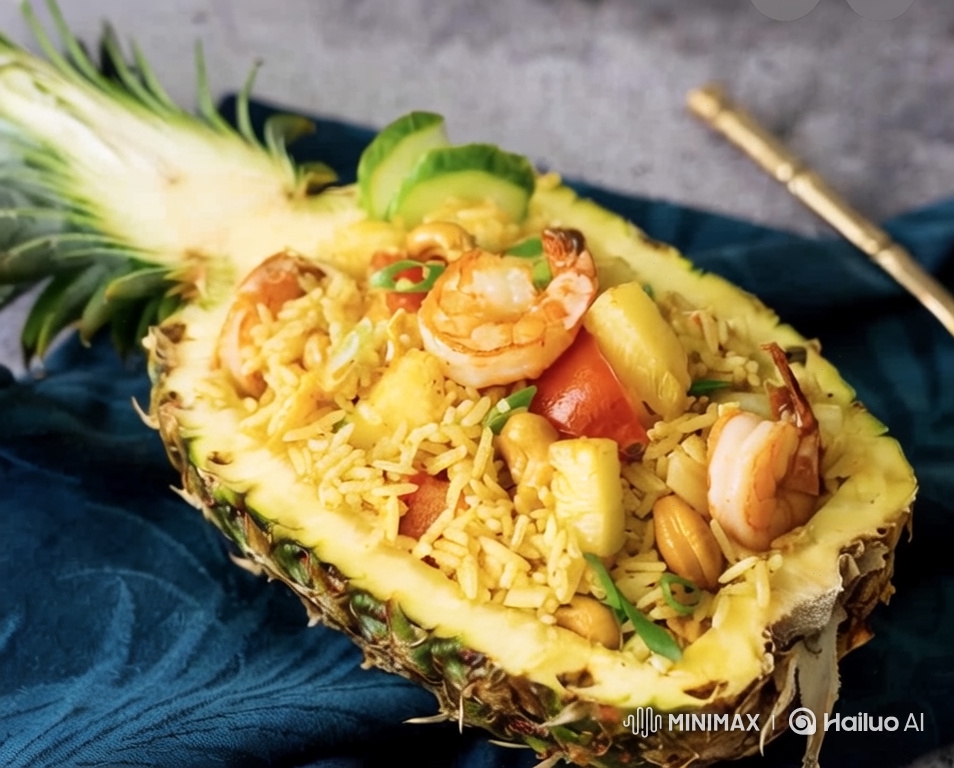 Thai Pineapple Fried Rice Video Presentation