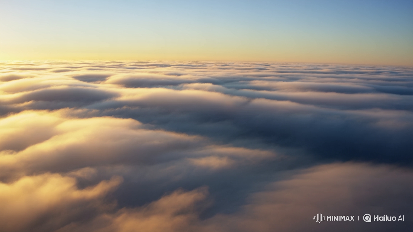 Aerial Sunrise Over an Infinite Sea of Clouds
