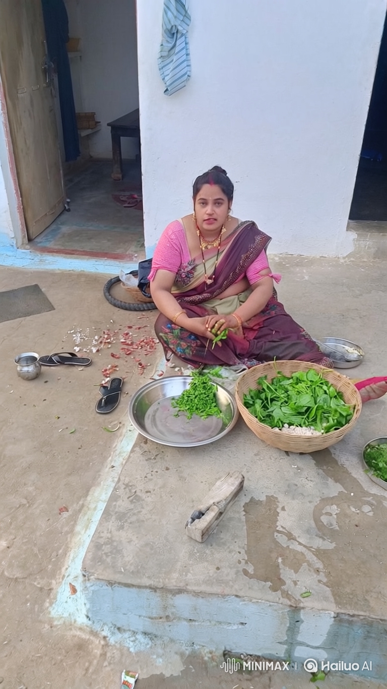 Woman Prepares Meal and Touches Up Makeup