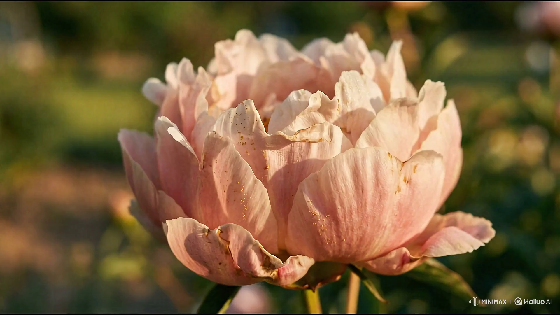 Golden-Hour Macro Peony Video: Ultra-Realistic Detail