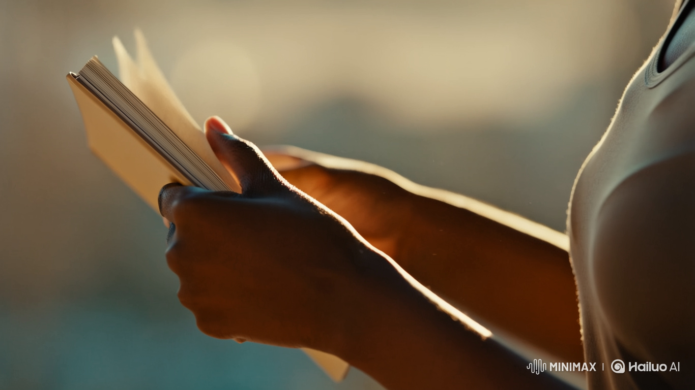 Warm Light Reveals Intimate Notebook Opening Scene