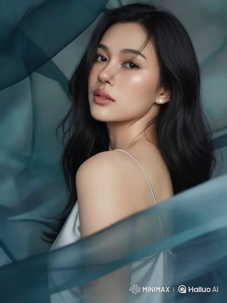 Portrait of a Serene East Asian Woman