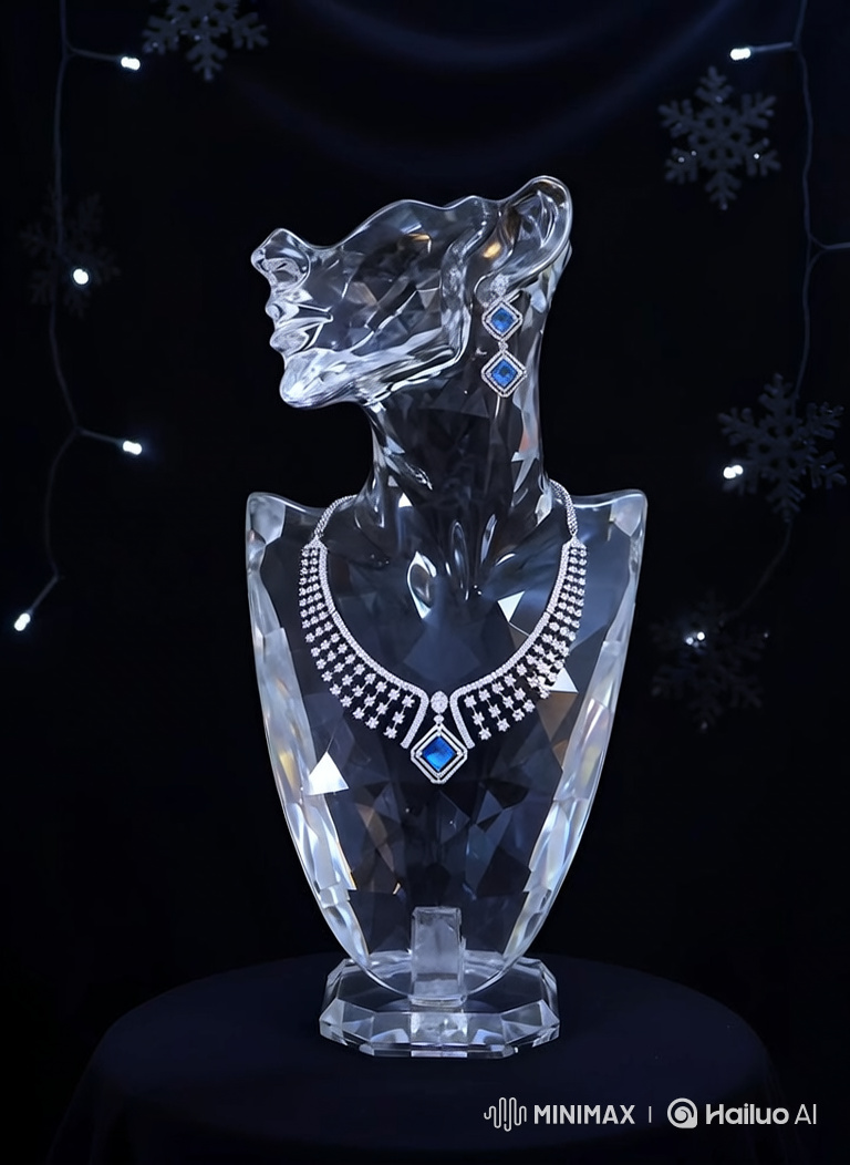 Miniature Holiday Celebration with Giant Jewelry and Santas