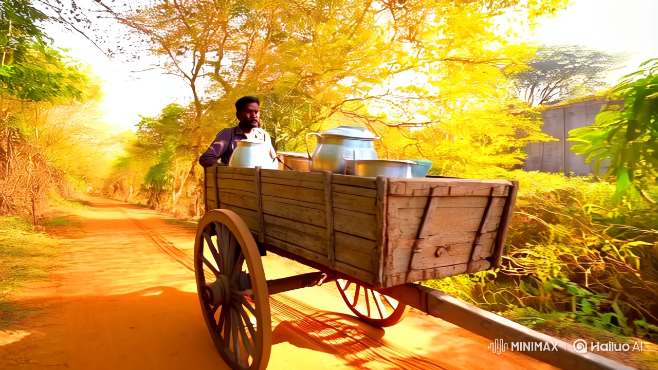 Farmer Ramu's Day: A Journey of Toil and Serenity