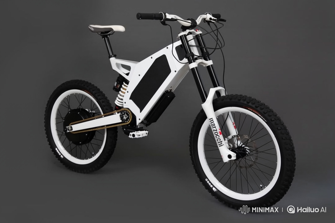 Premium Electric Bike Showcase in Urban Night Setting