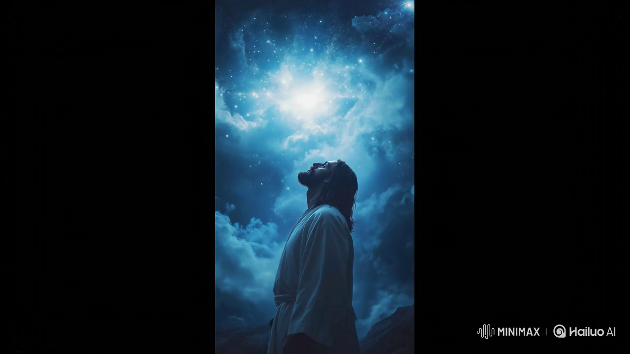 Cosmic Night Portrait with Realistic Textures and Soft Lighting