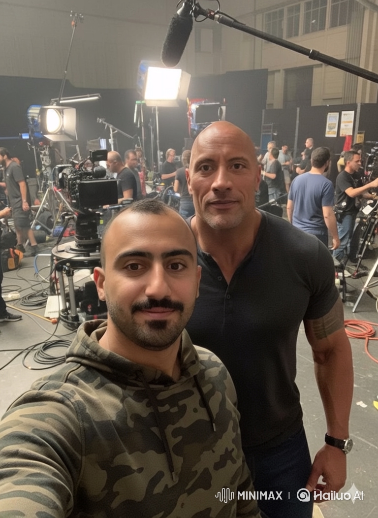Run and Selfie with Dwayne Johnson and Tom Cruise on Set