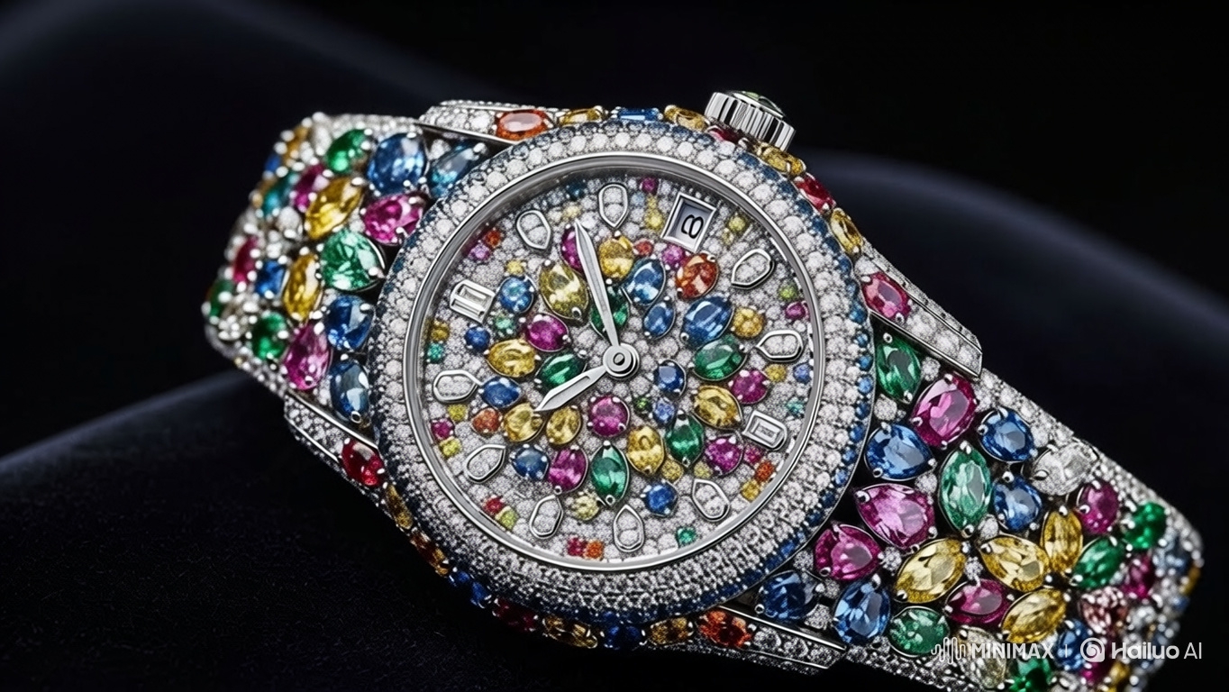 Luxury Watch Display in a Sumptuous Setting