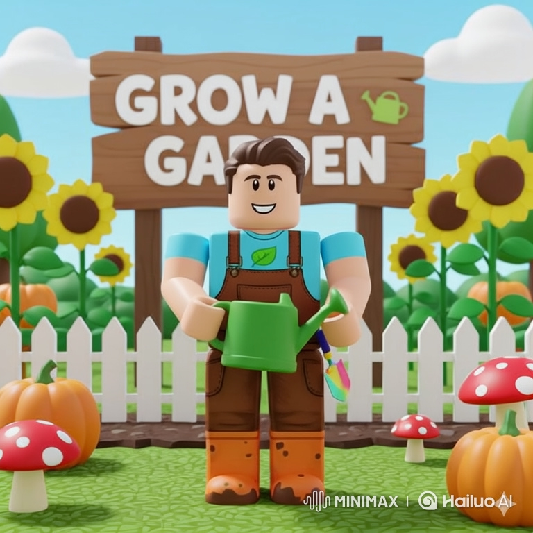 Clumsy Noob's Hilarious Gardening Chaos in Roblox Style