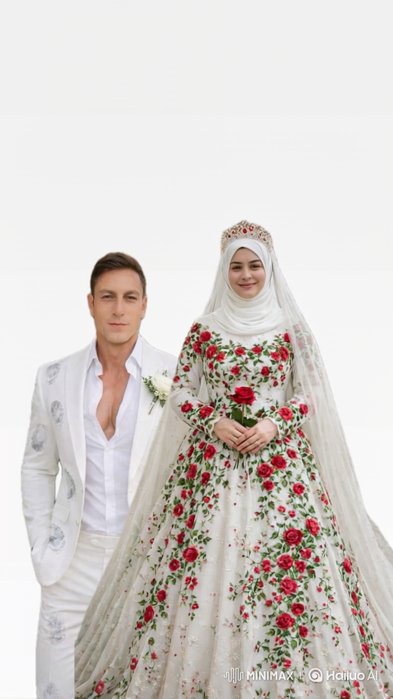 Intimate Wedding Dance: Bride and Groom Embrace