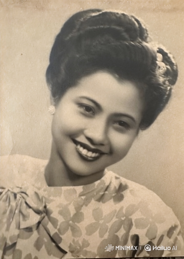 Vintage Portrait Video of a Woman's Evolving Smile
