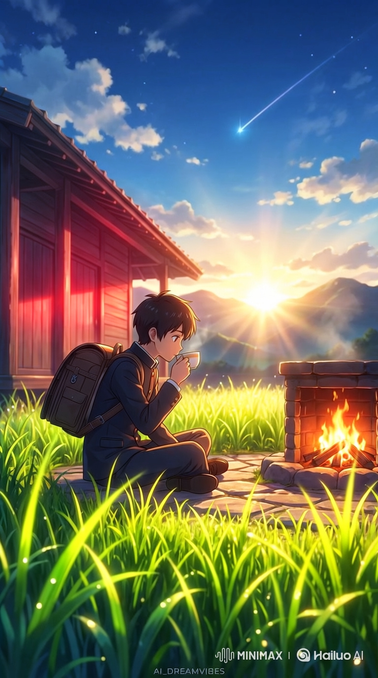 Tranquil Anime Scene with Looping Natural Movements