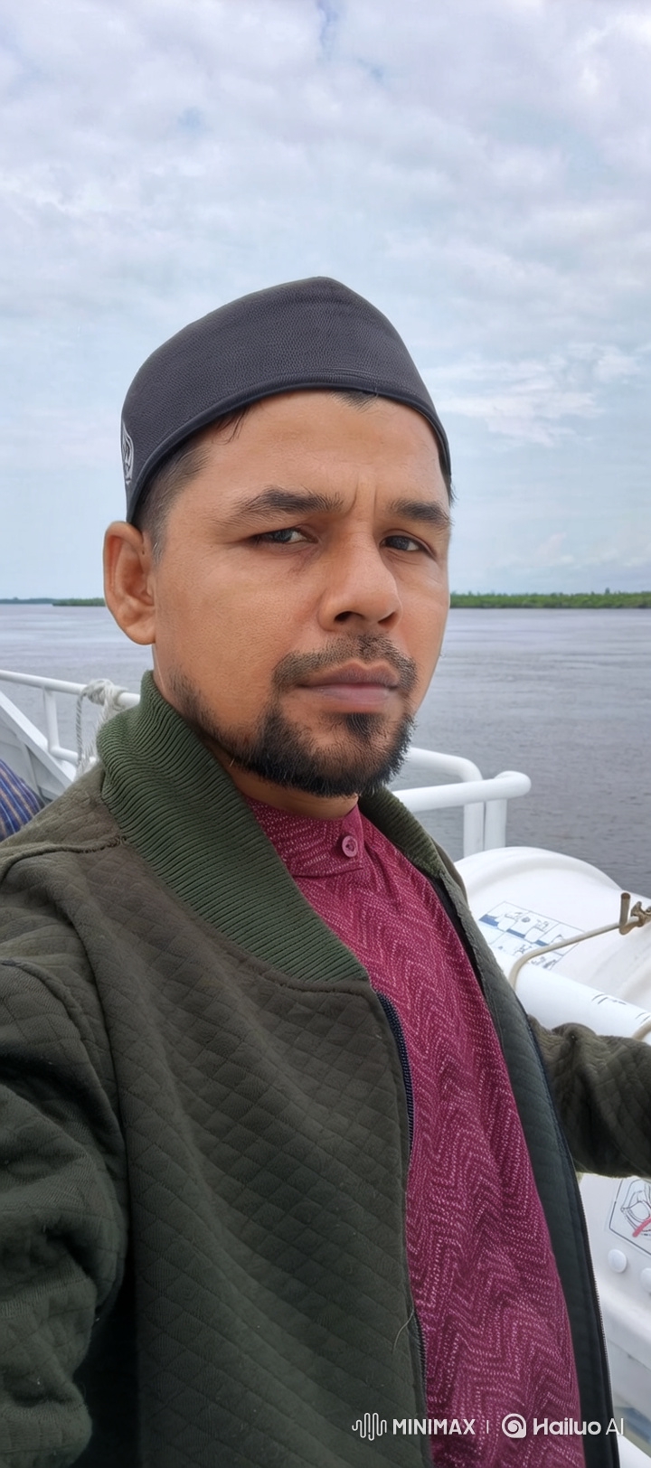 Boatman Transition to Portrait of Woman in Hijab