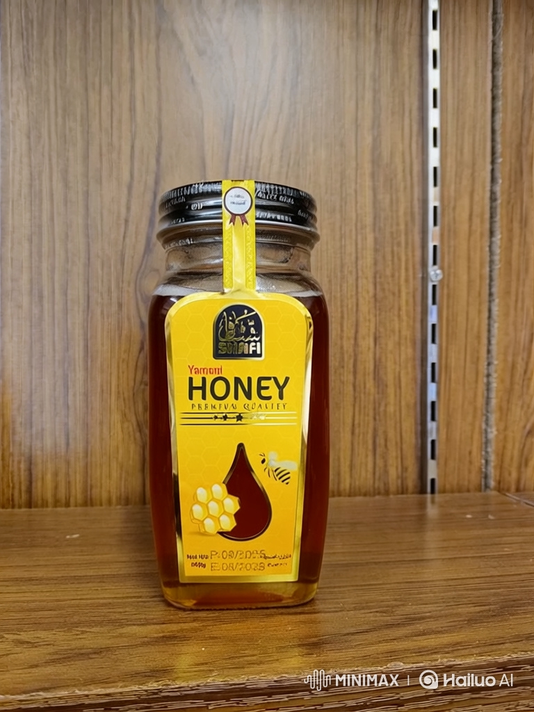 Slow Motion: Honey Bee Fills Jar with Golden Nectar