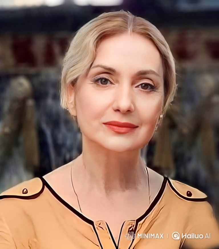 Portrait of a Poised Woman with Subtle Movements