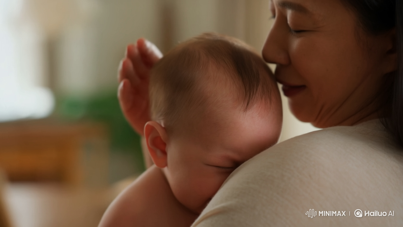 Toddler Finds Comfort in Mother's Embrace