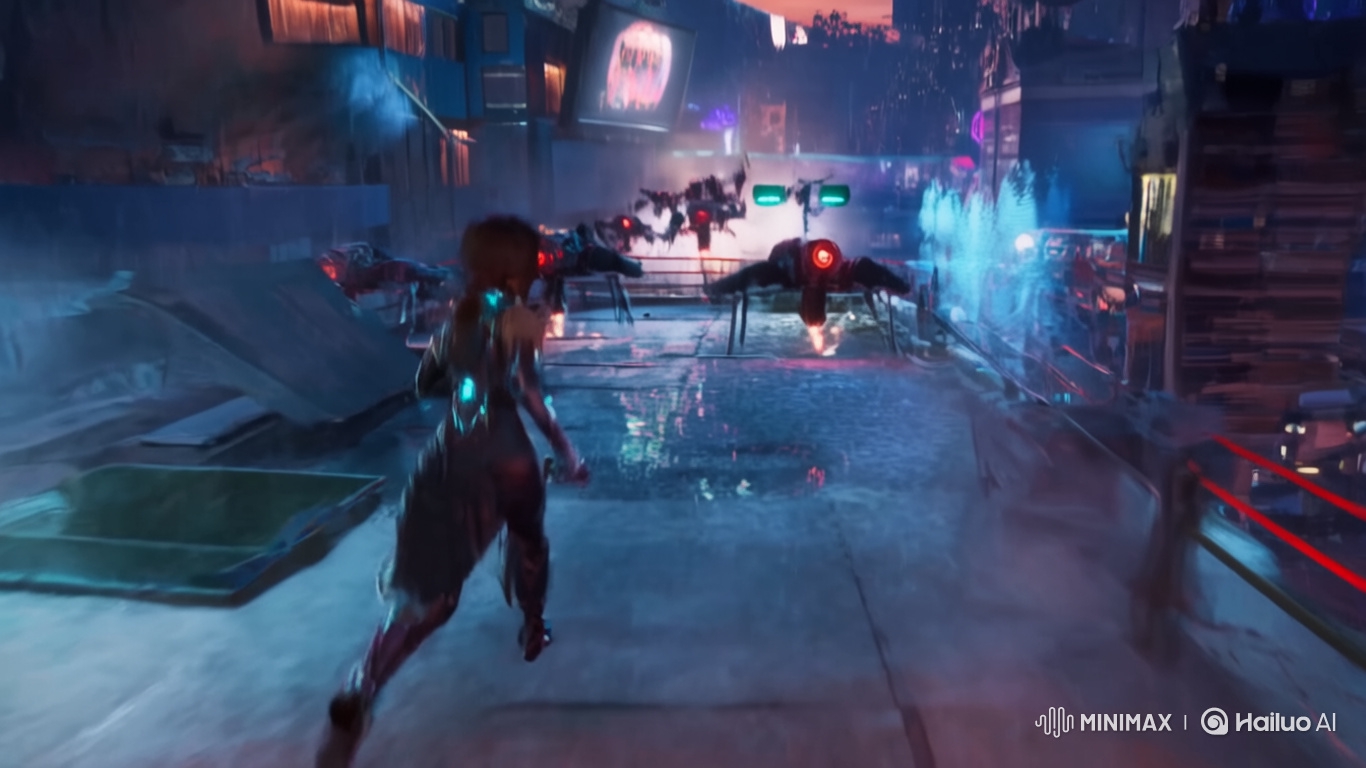 Cyber Assassin's Neon City Drone War