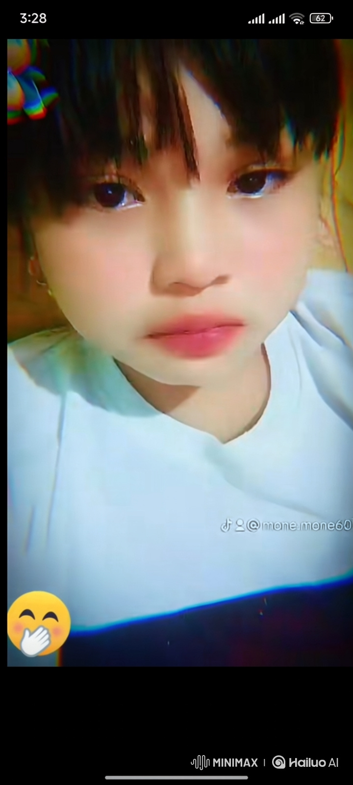 Cinematic Portrait: Girl's Shy Blown Kiss