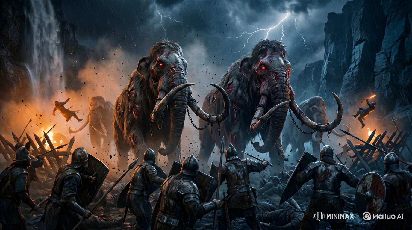 Epic Dark Fantasy: Mammoth Zombie Charge