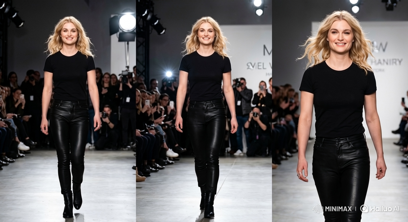 Model's Runway Walk Ends in Joyful Embrace