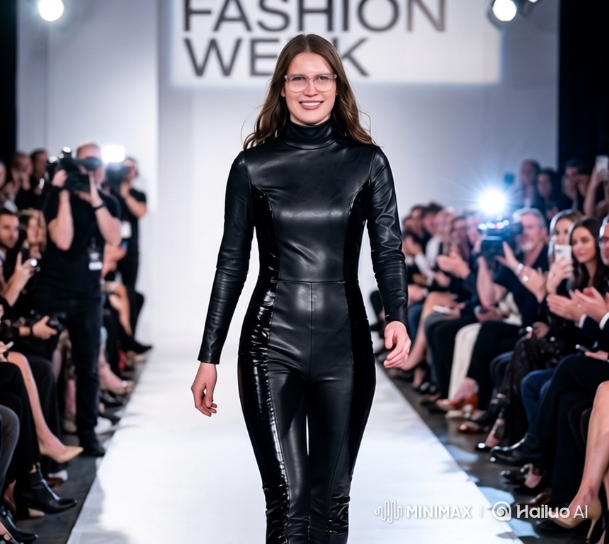 Model's Joyful Hug Breaks Runway Protocol