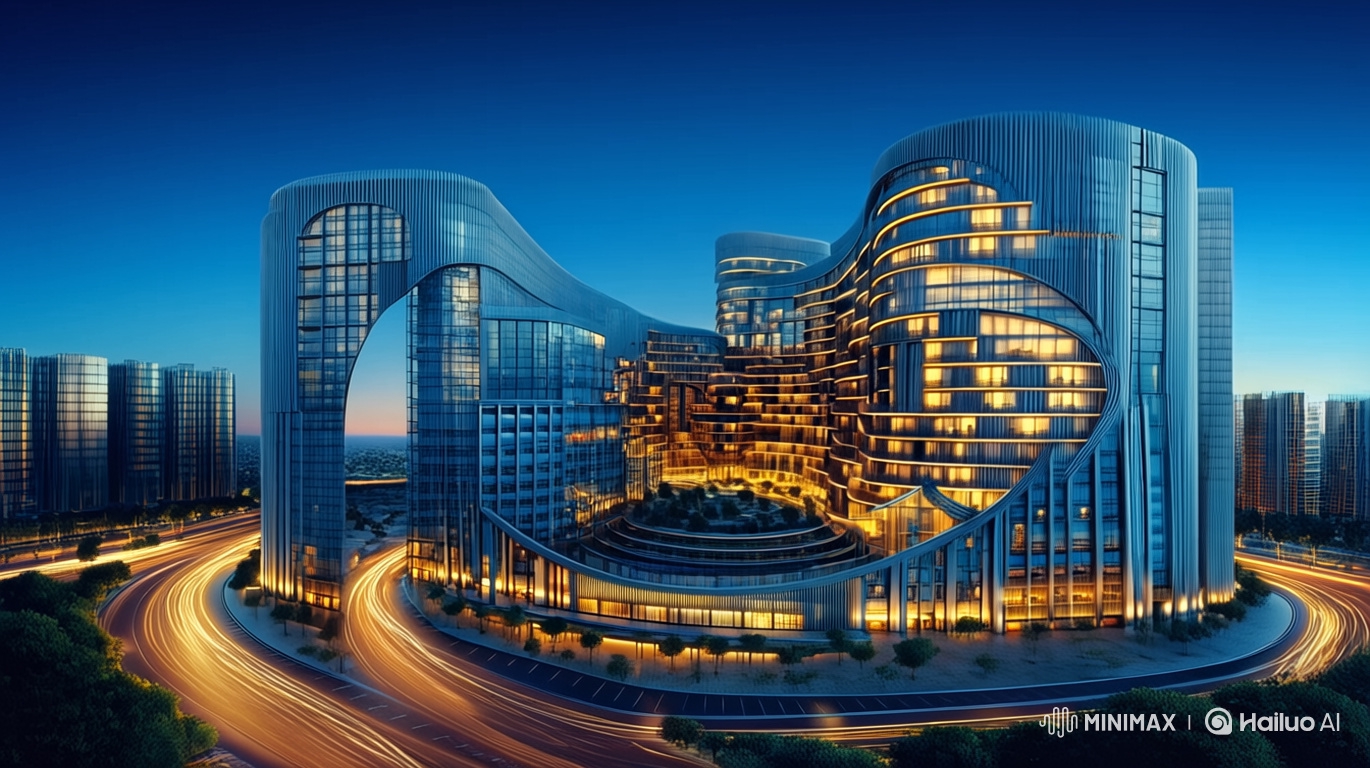 Futuristic Twins on Sky-High Crescent